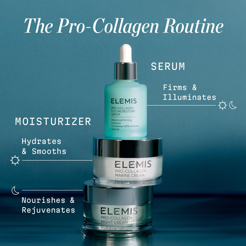 ELEMIS Pro-Collagen Marine Cream SPF30 – Anti-Wrinkle Face Moisturiser, Hydrating Day Cream, 50ml – Original, Ultra-Rich or Rose